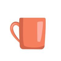 Tasse-Symbol. Küchenutensilien, Tee- oder Kaffeezubehör. blaue Tasse. vektor
