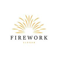 Feuerwerk Logo, modern abstrakt Design einfach bunt Funke, Vektor Vorlage Illustration