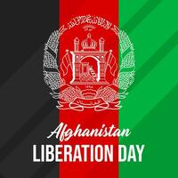 glücklich Afghanistan Befreiung Tag. das Tag von Afghanistan Illustration Vektor Hintergrund. Vektor eps 10