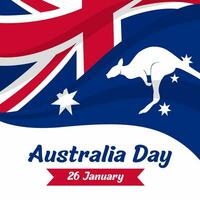 Lycklig Australien dag. de dag av Australien illustration vektor bakgrund. vektor eps 10
