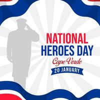 nationell hjältar dag. de dag av cape verde nationella hjältar illustration vektor bakgrund. vektor eps 10
