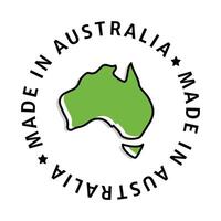 gemacht im Australien Abzeichen Symbol. ein Symbol symbolisieren Produkte gemacht im Australien, Darstellen Authentizität und Stolz im australisch Herstellung. vektor