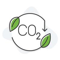 ein Symbol Hervorheben ein niedrig Kohlenstoff Lebensstil und das Bedeutung von Umwelt Verantwortung, betonen Gewächshaus Gas die Ermäßigung und umweltbewusst Auswahlmöglichkeiten. vektor