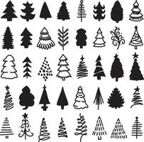 Weihnachten Baum Umriss, Weihnachten Ornamente SVG, Baum Weihnachten SVG, Weihnachten Clip Art, Kiefer Baum Clip Art, Weihnachten Baum bündeln vektor