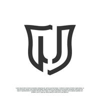 Logo Design Initiale Brief mit Schild zum Geschäft kreativ Konzept Prämie Vektor