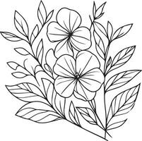 enda linje teckning av skönhet färsk snäcka för Hem vägg konst dekor. tryckbar affisch dekorativ svärd snäcka blomma begrepp. modern linje teckning catharanthus blomma design vektor illustration