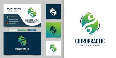 Physiotherapie Logo Design Vorlagen kreativ Konzept Prämie Vektor