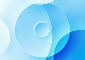 cyan Blau Kreise abstrakt futuristisch glühend Hintergrund vektor