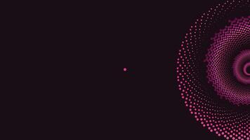 abstrakt Spiral- gepunktet Wirbel gestalten lila Farbe Hintergrund. vektor