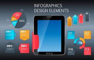 Infografik Vorlage Business-Vektor-Illustration vektor