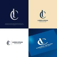 lc Initiale Beschriftung modern Luxus Logo Vorlage zum Geschäft vektor