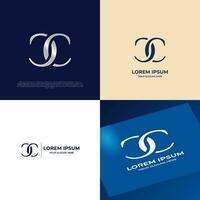 cc Initiale Beschriftung modern Luxus Logo Vorlage zum Geschäft vektor