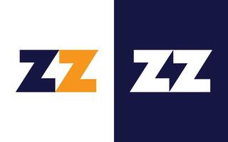 zz brev logotyp design vektor
