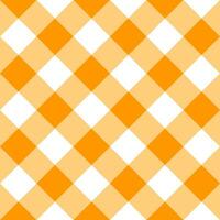 Orange Plaid Muster Hintergrund. Plaid Muster Hintergrund. Plaid Hintergrund. nahtlos Muster. zum Hintergrund, Dekoration, Geschenk Verpackung, Gingham Tischdecke. vektor