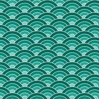 Grün Schatten japanisch Welle Muster Hintergrund. japanisch nahtlos Muster Vektor. Wellen Hintergrund Illustration. zum Kleidung, Verpackung Papier, Hintergrund, Hintergrund, Geschenk Karte. vektor