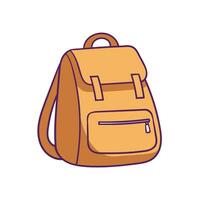 Vektor Rucksack Symbol eben Illustration