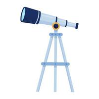 vektor teleskop på snubbla på stå illustration