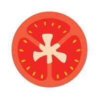 Vektor Tomate isoliert auf Weiß Hintergrund Vektor Illustration