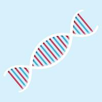 Vektor DNA Wendel Symbol isoliert auf Weiß Hintergrund