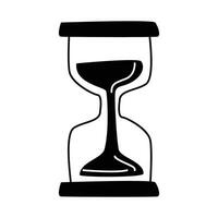 Vektor Sanduhr Symbol. Sanduhr Timer Sand wie Countdown Illustration