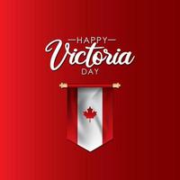 Happy Vectoria Day Banner-Design vektor