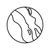 planet ikon vektor. astronomi illustration tecken. Plats symbol. vetenskap logotyp. vektor