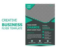 Geschäft Flyer Design Vorlage Grafik Design mit Grafik Elemente und Raum zum Foto Hintergrund vektor