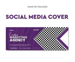 kreativ Geschäft Marketing Agentur Sozial Medien Post Sozial Medien Startseite Netz Banner Vorlage vektor