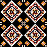 geometrisk etnisk mönster. pixel mönster. design för Kläder, tyg, bakgrund, tapet, omslag, batik. stickat, broderi stil. aztec geometrisk konst prydnad print.vector illustration vektor