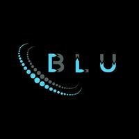 blau Brief Logo kreativ Design. blau einzigartig Design. vektor
