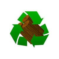 Recycling Holz, großartig Design zum irgendein Zwecke. Grün Energie Hintergrund vektor