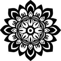 Mandala - - minimalistisch und eben Logo - - Vektor Illustration