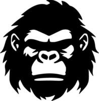 gorilla - minimalistisk och platt logotyp - vektor illustration