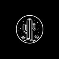 Kaktus - - minimalistisch und eben Logo - - Vektor Illustration