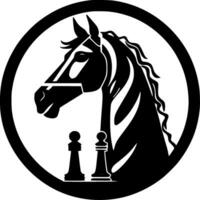 schack, minimalistisk och enkel silhuett - vektor illustration