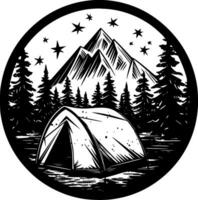 Camping - - hoch Qualität Vektor Logo - - Vektor Illustration Ideal zum T-Shirt Grafik