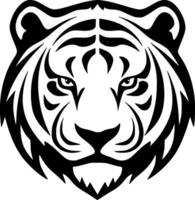 tiger - minimalistisk och platt logotyp - vektor illustration