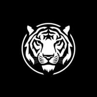 Tiger - - schwarz und Weiß isoliert Symbol - - Vektor Illustration