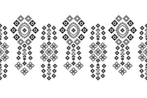 ethnisch geometrisch Stoff Muster Kreuz Stich.ikat Stickerei ethnisch orientalisch Pixel Muster Weiß Hintergrund. abstrakt, vektor, illustration. Textur, Kleidung, Rahmen, Dekoration, Motive, Seide, Tapete. vektor