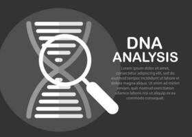 dna analys ikon. platt ikoniska symbol. dna analys vektor. designad för webb och programvara användare gränssnitt. vektor