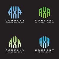 Initiale Briefe axa Logo Design Vektor Vorlage.