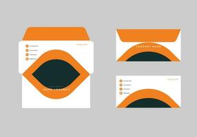 företags- företag kuvert design mall vektor
