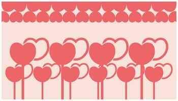 Valentinstag Tag Hintergrund mit rot Herzen. Vektor Illustration. Valentinstag Tag Karte Design voll von Liebe zum Gruß Karte Entwürfe, Poster, Banner. Design Elemente von Liebe