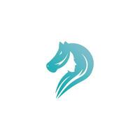 Pferdesport Frauen Logo Symbol Ideen vektor