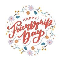 Happy Friendship Day Grußkarte friendship vektor