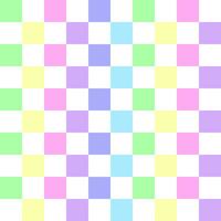 pastell regnbåge polka punkt cirkel sömlös rutig mönster design för omslag papper, picknick matta, bordsduk, tyg bakgrund, scarf. vektor