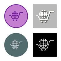 global handla vektor ikon