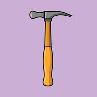 Elektriker Hammer Cartoon Vektor Icon Illustration