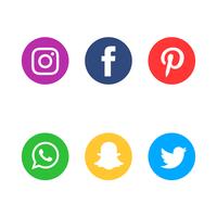 Social Media-Icon-Set vektor