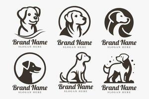 Vektor Kopf von Hund Logo Symbol Design